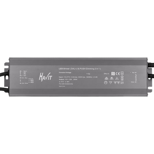 300w 24v DC IP66 Weatherproof Dali Dimmable LED Driver