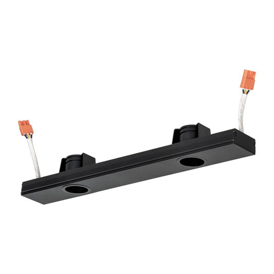 Black 299mm 2x3w Triac Dimmable 2 Light Downlights