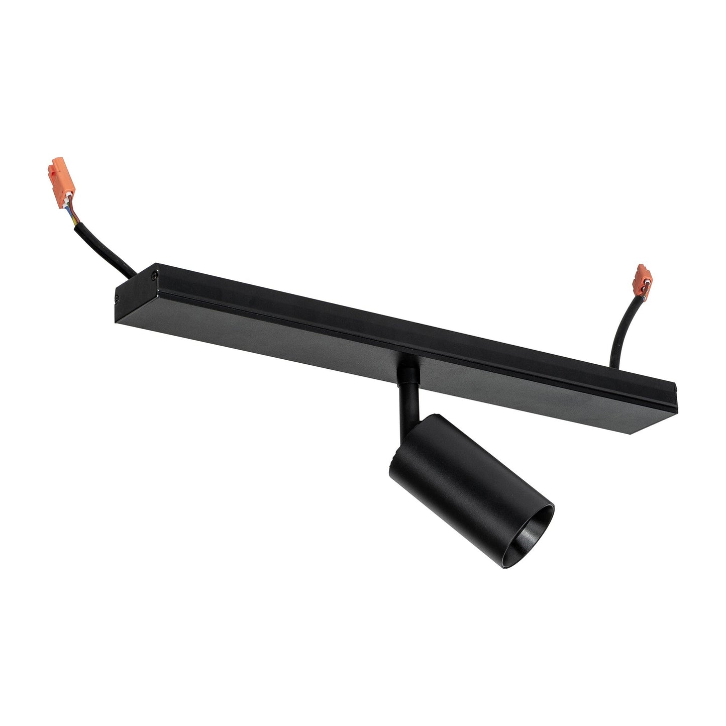 Black 299mm 8w Dimmable Single Adjustable Spotlight