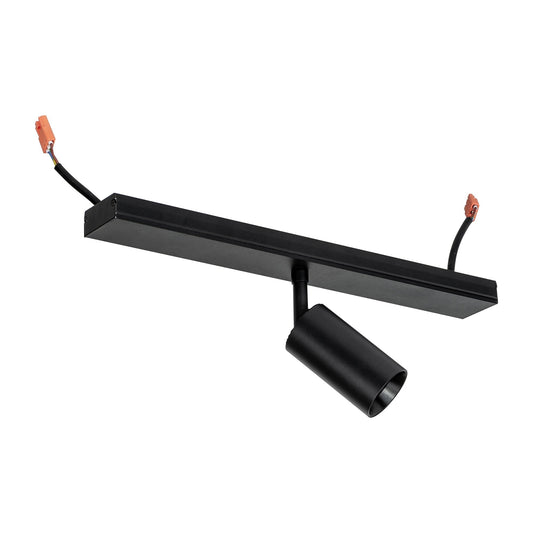 Black 299mm 8w Dimmable Single Adjustable Spotlight