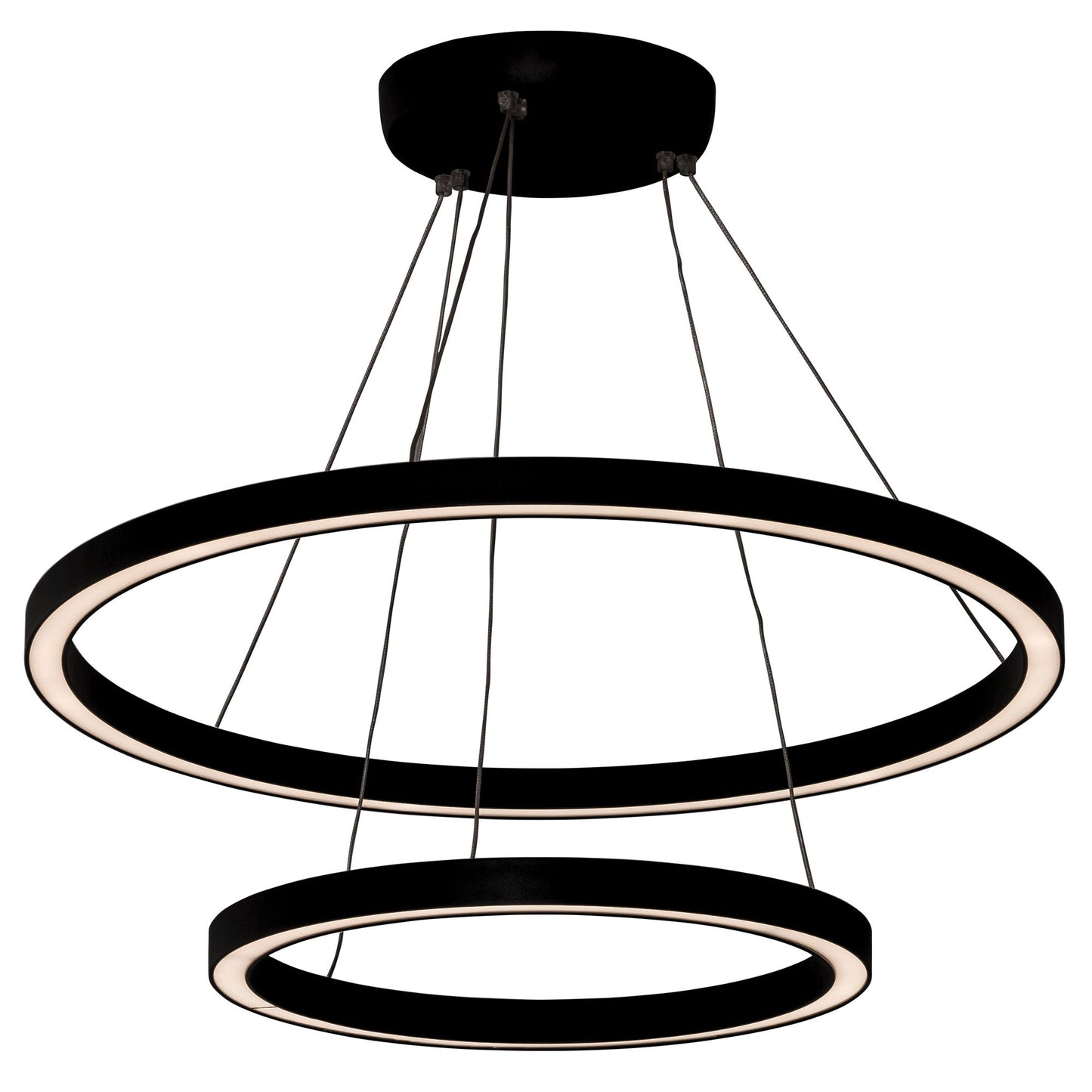 65w 800mm + 500mm 3235 TRIAC Dimmable Double Round LED Pendant