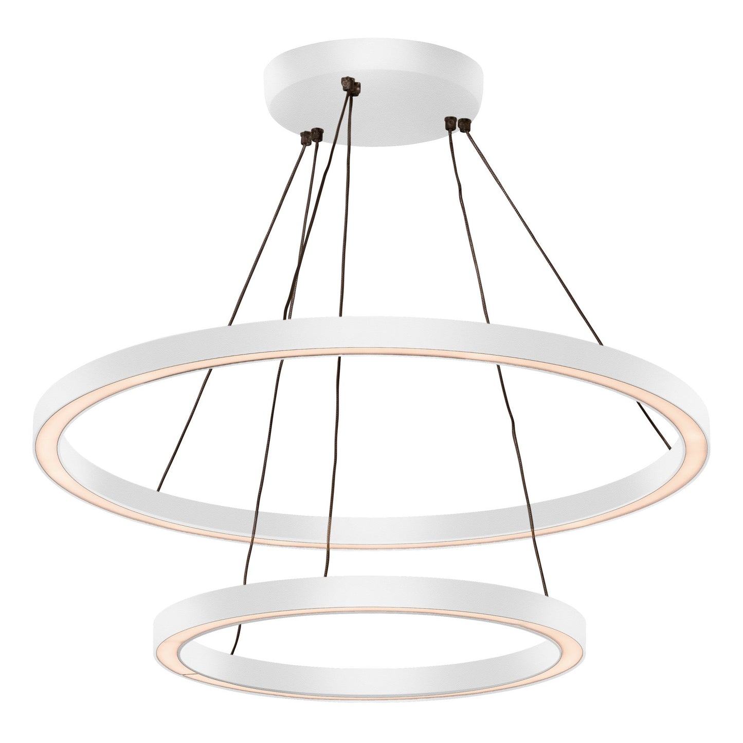 65w 800mm + 500mm 3235 TRIAC Dimmable Double Round LED Pendant