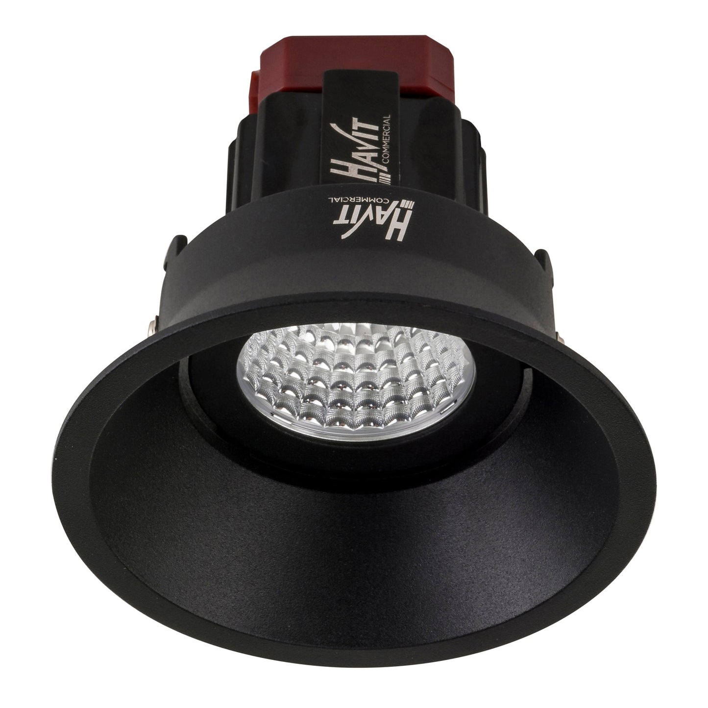 Recessed Round Deep Tilt TRIAC Dimmable LED Downlight - 90mm