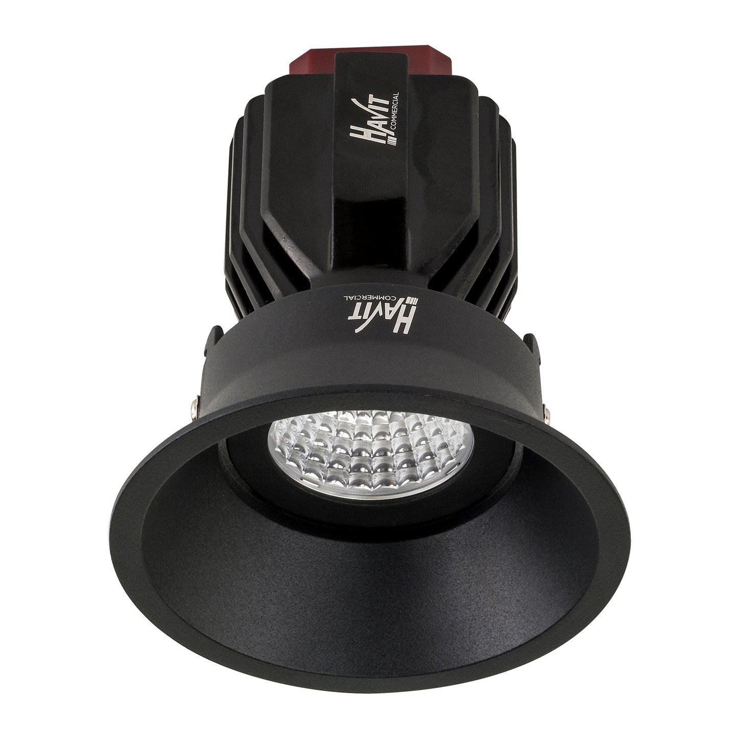 Recessed Round Deep Tilt TRIAC Dimmable LED Downlight - 90mm