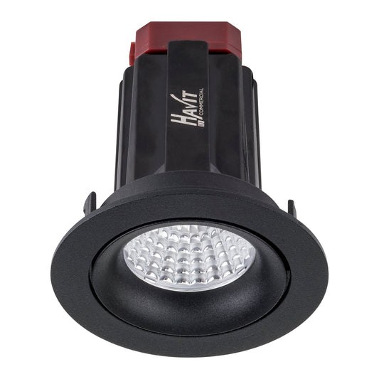 Recessed Round Tilt TRIAC Dimmable LED Downlight - 75mm