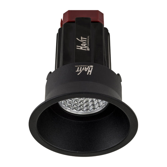 Recessed Round Deep Fixed TRIAC Dimmable LED Downlight - 76mm
