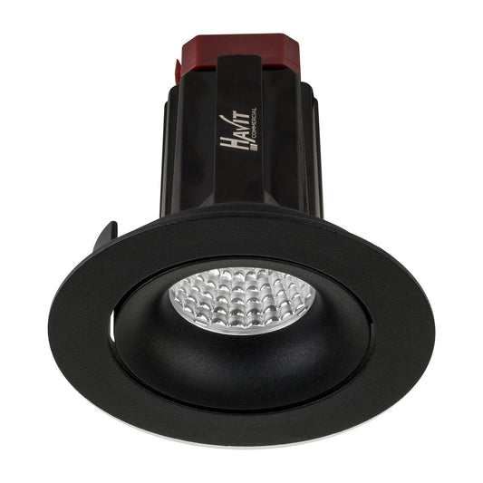 Recessed Round Tilt TRIAC Dimmable LED Downlight - 90mm
