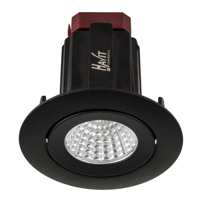 Recessed Round Tilt TRIAC Dimmable LED Downlight - 75mm