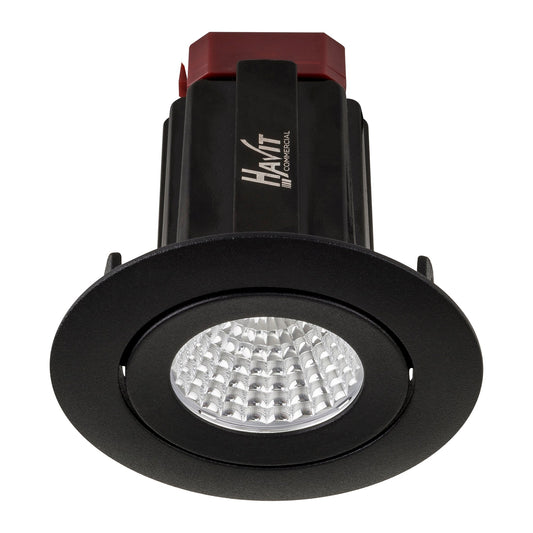Recessed Round Tilt TRIAC Dimmable LED Downlight - 75mm