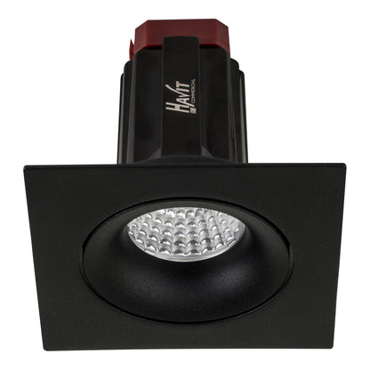 Recessed Square Tilt TRIAC Dimmable LED Downlight - 90mm