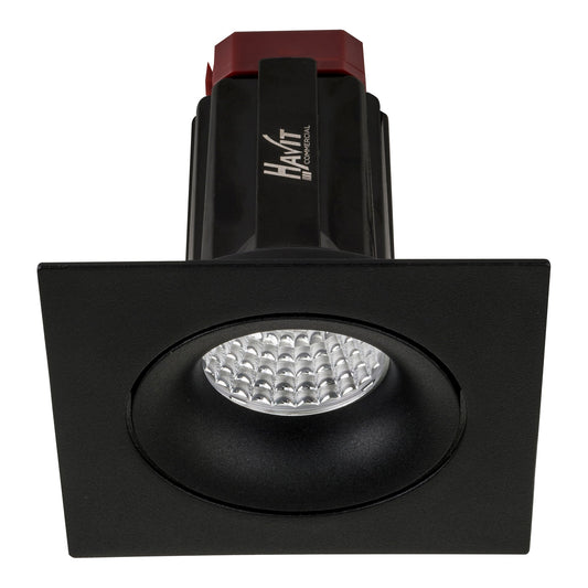 Recessed Square Tilt TRIAC Dimmable LED Downlight - 90mm