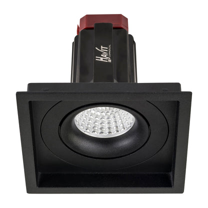 Recessed Square Tilt TRIAC Dimmable LED Downlight - 100mm