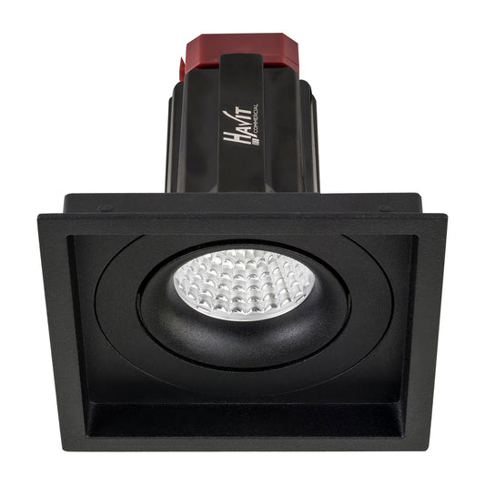 Recessed Square Tilt TRIAC Dimmable LED Downlight - 100mm