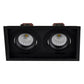 2x 6w Recessed Square Tilt TRIAC Dimmable LED Downlight - 190mm x 100mm