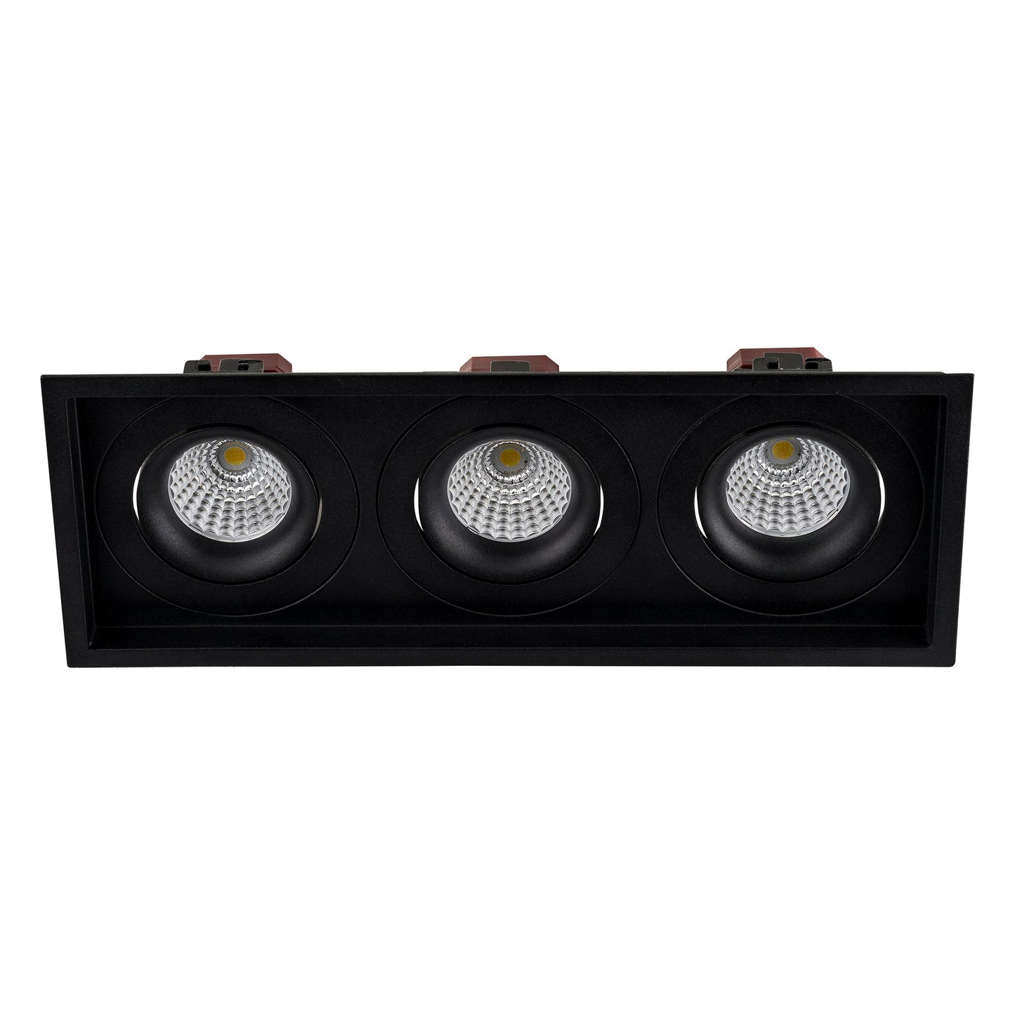 3x 6w Recessed Square Tilt TRIAC Dimmable LED Downlight - 280mm x 100mm