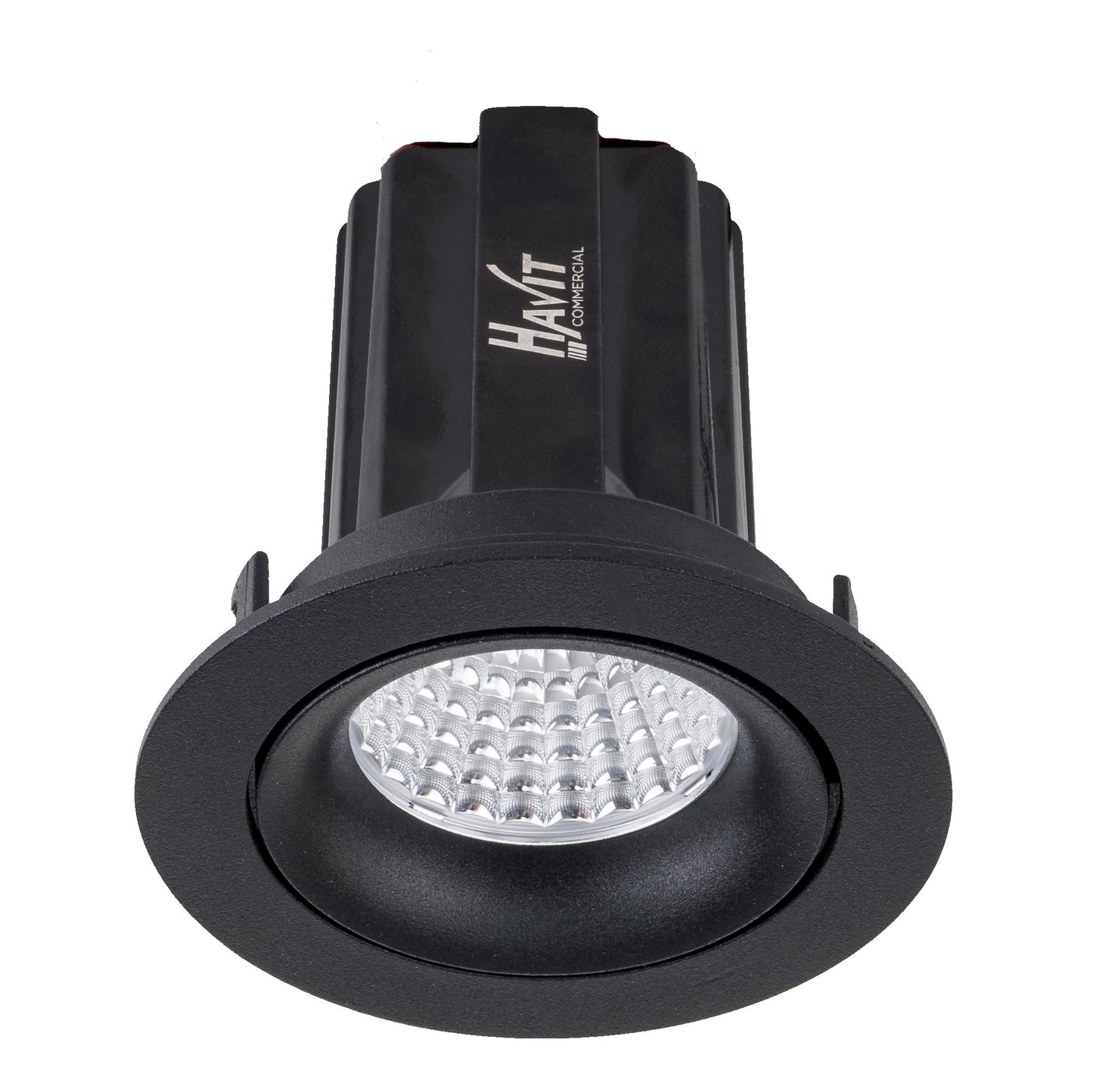 Recessed Round Deep Tilt Dimmable LED Downlight - 75mm