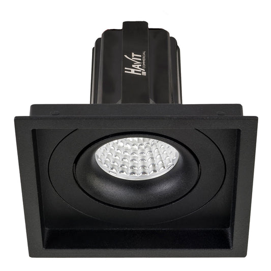 13w Recessed Square Tilt Dali Tunable LED Downlight - 100mm x 100mm