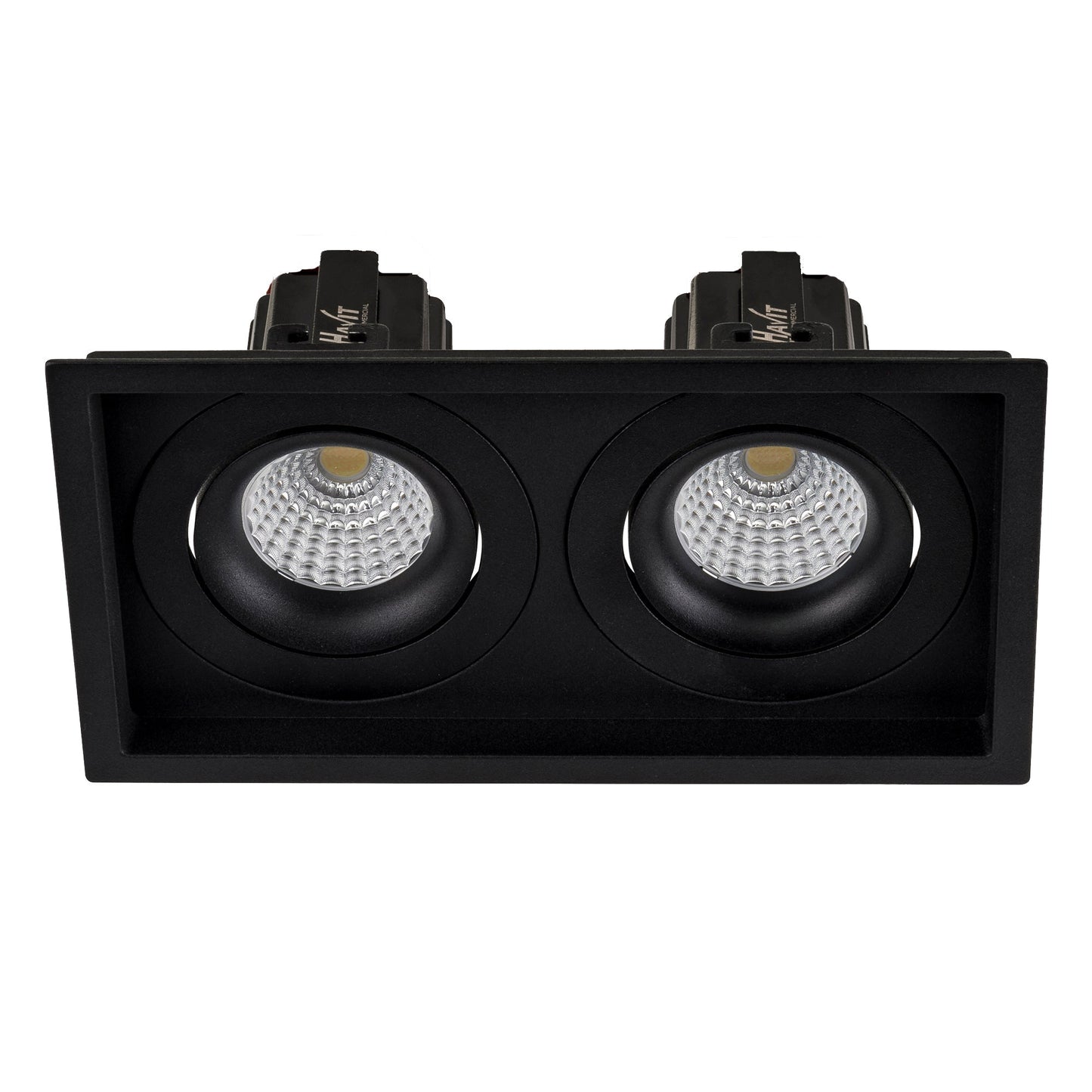 Recessed Square Tilt Dimmable LED Downlight 3000k - 190mm x 100mm