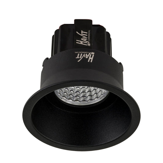 Recessed Round Deep Fixed Dimmable LED Downlight - 76mm