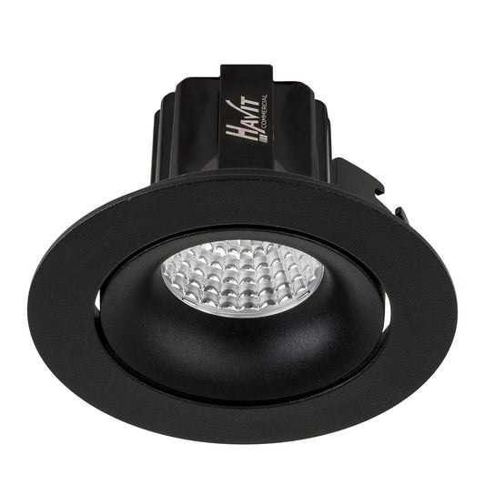 Recessed Round Tilt Dimmable LED Downlight - 90mm