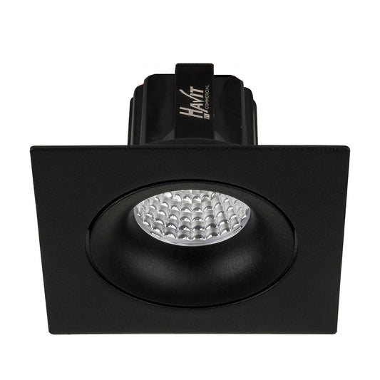 Recessed Square Tilt Dimmable LED Downlight - 90mm