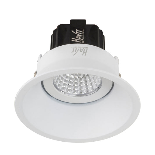 Recessed Round Deep Tilt Dimmable 24v DC LED Downlight - 90mm