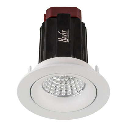 Recessed Round Tilt TRIAC Dimmable LED Downlight- 75mm