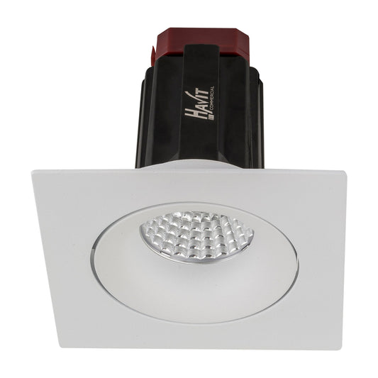 Recessed Square Tilt TRIAC Dimmable LED Downlight- 90mm