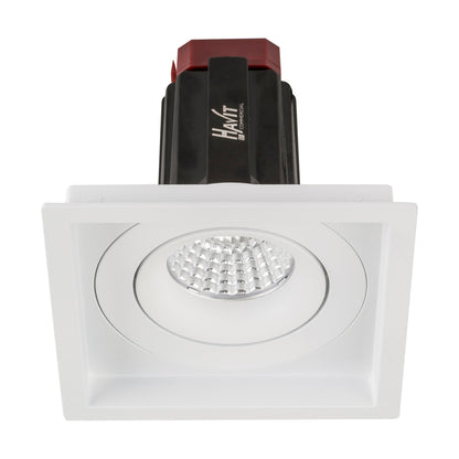 Recessed Square Tilt TRIAC Dimmable LED Downlight- 100mm x 100mm