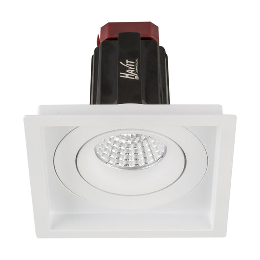 Recessed Square Tilt TRIAC Dimmable LED Downlight- 100mm x 100mm