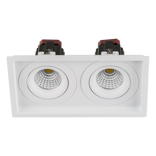 Recessed Square Tilt TRIAC Dimmable LED Downlight- 190mm x 100mm