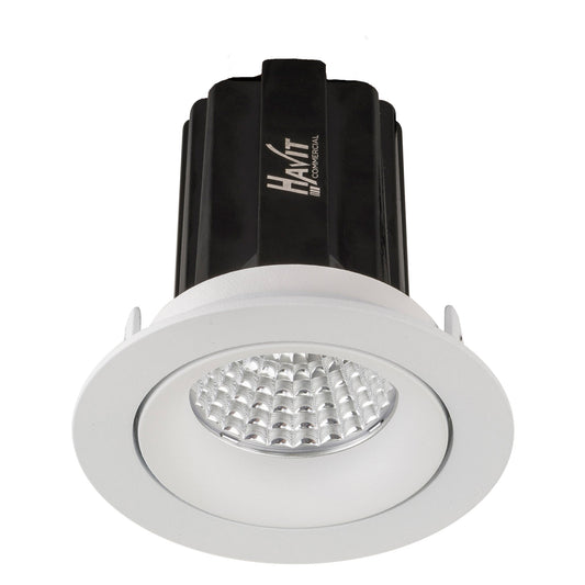 Recessed Round Tilt Dali Tunable LED Downlight - 75mm