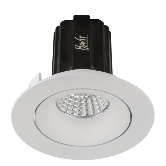 Recessed Round Tilt Dali Tunable LED Downlight - 90mm