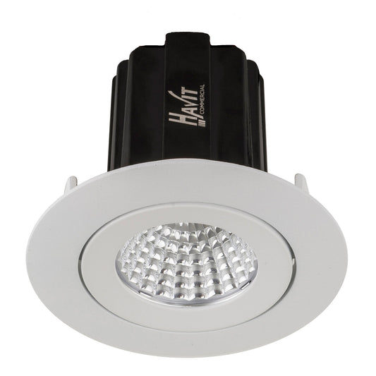 Recessed Round Tilt Dali Tunable LED Downlight - 75mm