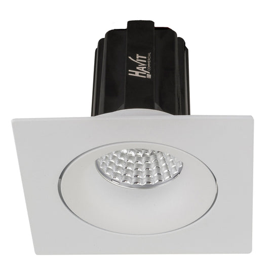 Recessed Square Tilt Dali Tunable LED Downlight - 90mm