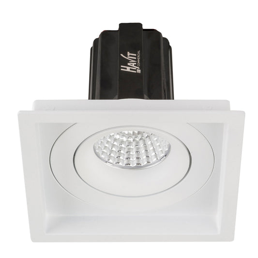 Recessed Square Tilt Dali Tunable LED Downlight - 100mm x 100mm