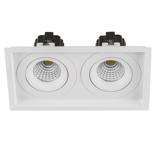 Recessed Square Tilt Dali Tunable LED Downlight - 190mm x 100mm