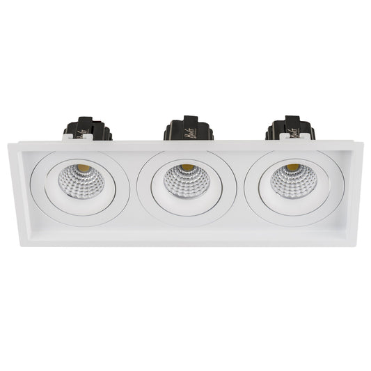 Recessed Square Tilt Dali Tunable LED Downlight - 280mm x 100mm