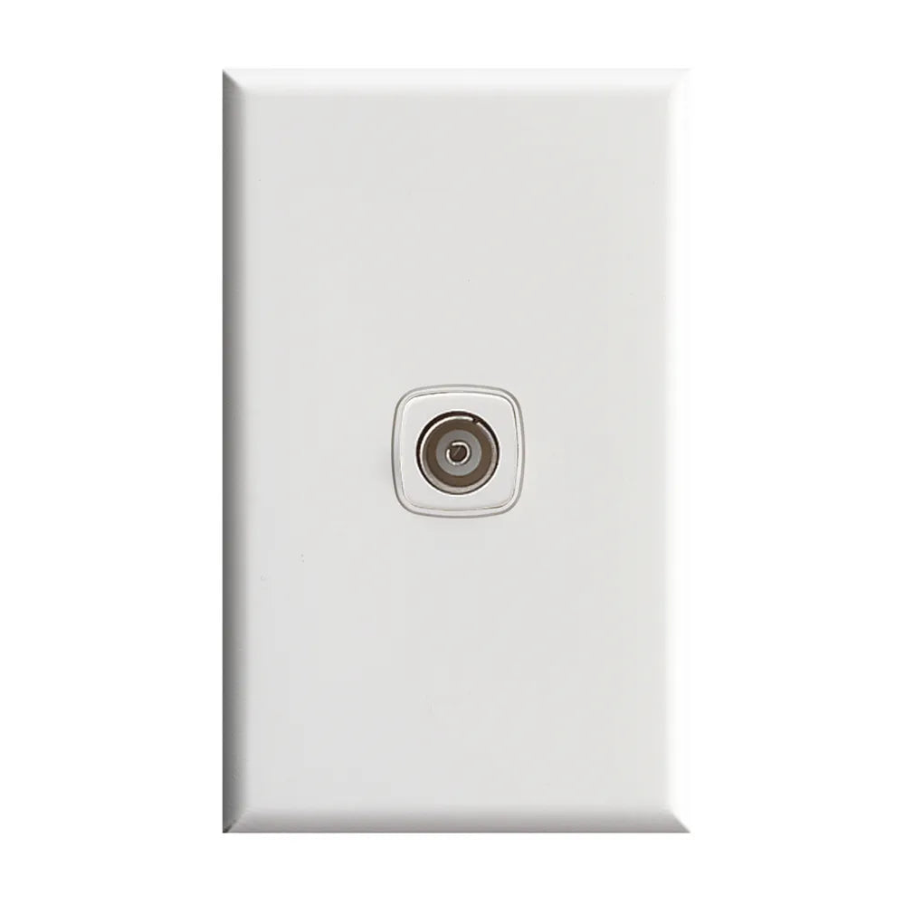 Excel - TV Outlet - F Type Pay TV - White