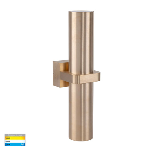 Up & Down Wall Pillar Light Brass