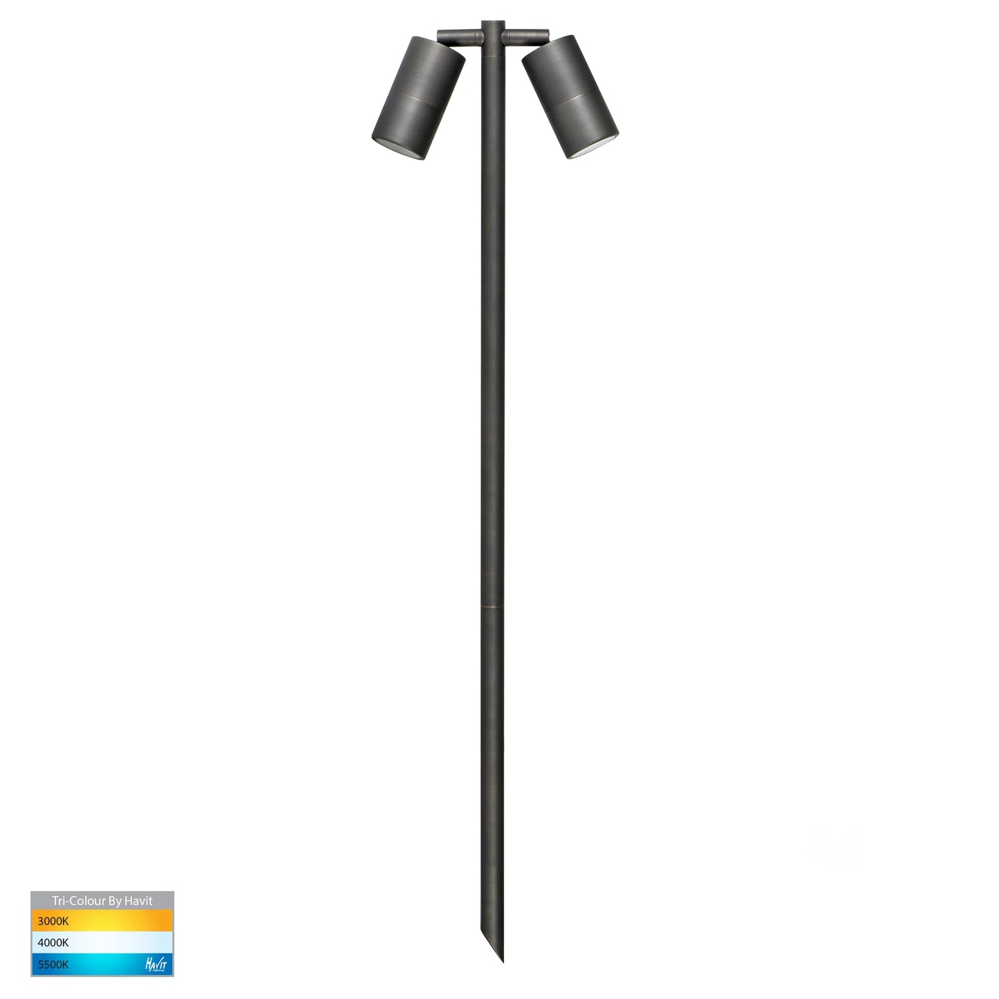 Double Adjustable Spike Spotlight - 1000mm