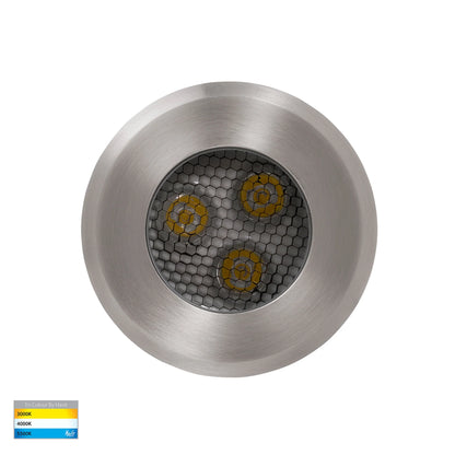 In-ground Uplighter Round, 100mm Face, 316 Stainless Steel
