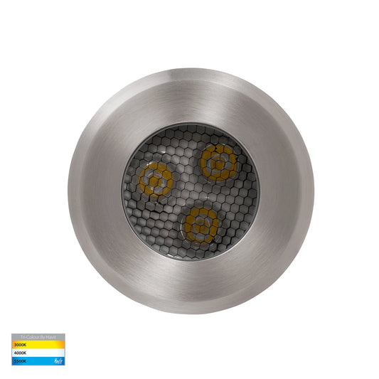 In-ground Uplighter Round, 100mm Face, 316 Stainless Steel