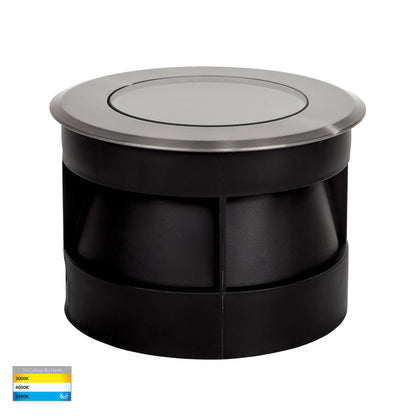 In-ground Uplighter Round, 150mm Face, 316 Stainless Steel