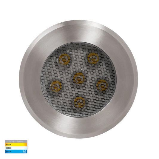 In-ground Uplighter Round, 150mm Face, 316 Stainless Steel