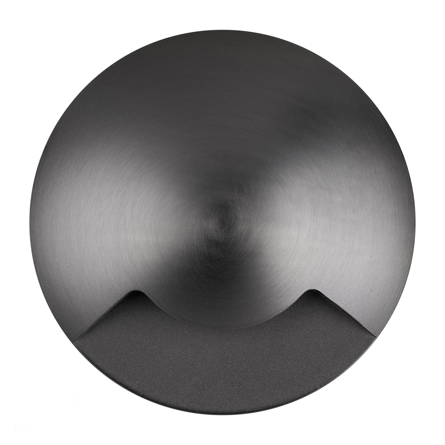 Single In-ground Path / Driveway Light Round 316 Stainless Steel + Graphite Coloured Face