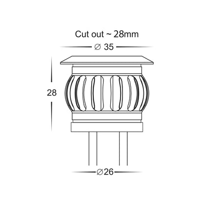 Mini Deck Light set of 6 CCT IP67 316 Stainless Steel