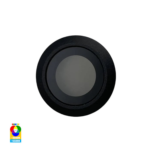 Single Mini Deck Light RGBCW IP67 316 Stainless Steel Black