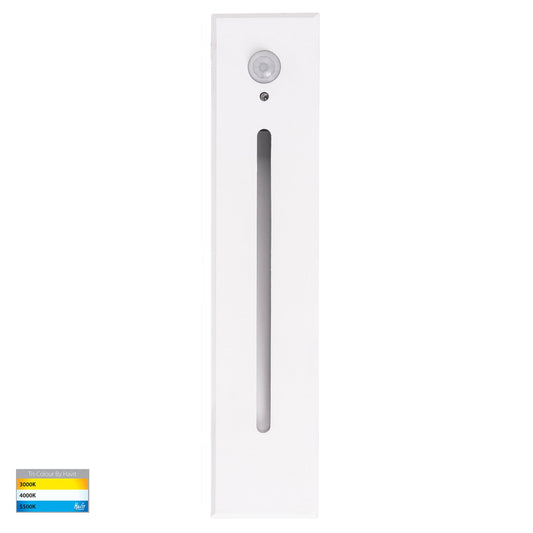Recessed Large Rectangle White Step Light with PIR Sensor