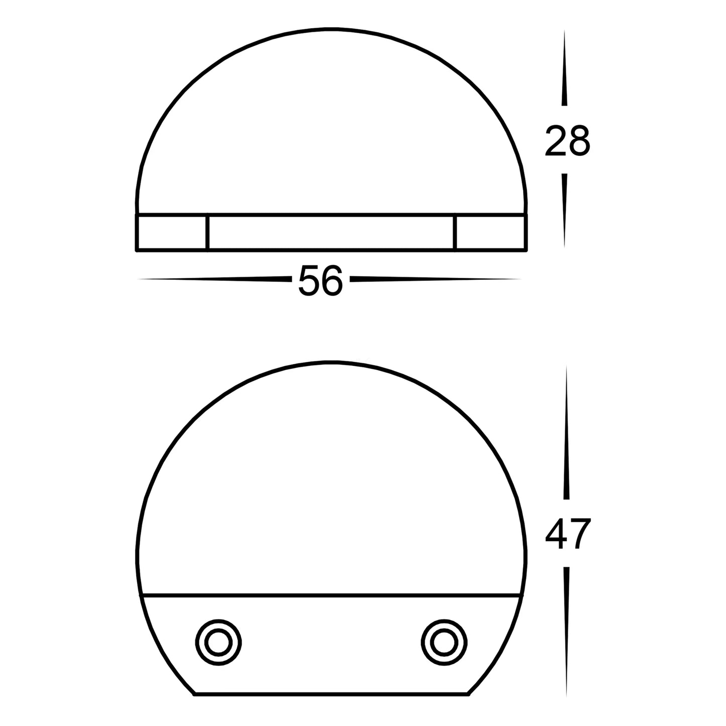 Occhio Surface mounted LED eyelid Step Lights